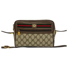 Borsa a tracolla Gucci in tela GG e pelle