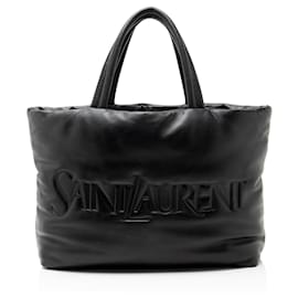 Shopping Bag Saint Laurent in pelle matelassé con logo