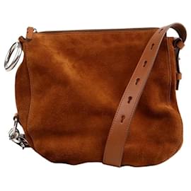 Picca borsa a tracolla Night in pelle scamosciata Brucciato - Burberry