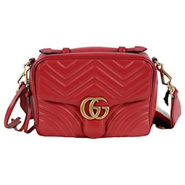 Borsa a spalla tote Gg Marmont Web Strap - Gucci