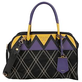 Borsa Tote in Nylon Multicolore Prada