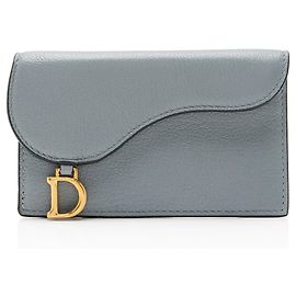 Portacarte con zip Saddle Cosmos in pelle di vitello Dior