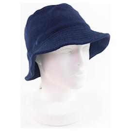 Hermès H logo Embroidered Cotton Bucket Hat XS59