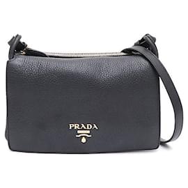 Borsa mini a tracolla con patta VITELLO DINO placcata oro - Prada