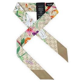Seidenschal mit Blumenprint für Damen - Gucci