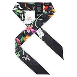 Seidenschal mit Blumenprint für Damen - Gucci
