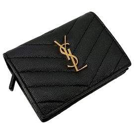 Saint Laurent Portafoglio Matelassé Color Oro