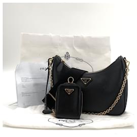 Borsa Hobo Multi in Saffiano Nera - Prada
