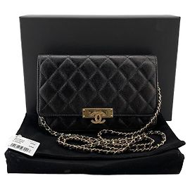Chanel Caviar Gold-tone WOC Mini Crossbody Bag