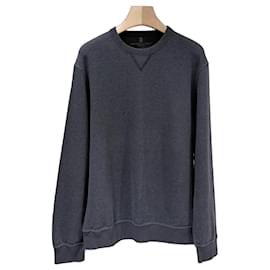 Grauer Crewneck-Sweatshirt aus Baumwolle Grade/XL) - Brunello Cucinelli