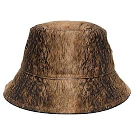Cappello bucket reversibile con stampa ecopelliccia - Burberry