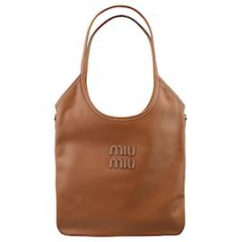 Miu Miu Borsa Tote in Pelle Cognac