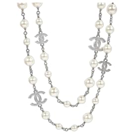 Collana Lunga in Perle e Cristalli - Chanel