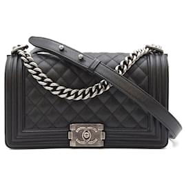 Chanel Boy Bag Medium Caviar Black