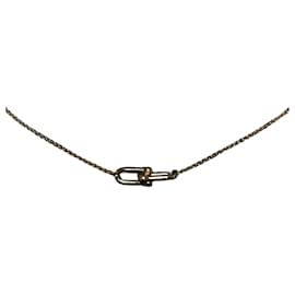 Tiffany & Co Small Double Link Anhänger-Halskette aus Gelbgold Season