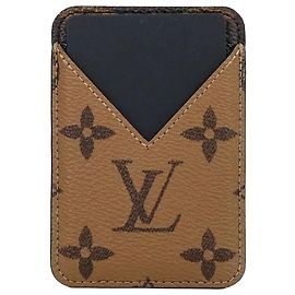 Louis Vuitton Magnetic Card Holder Monogram Reverse Canvas