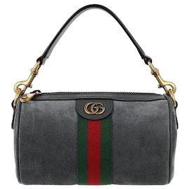 Gucci Borsa a tracolla mini Ophidia in camoscio Mini Gray mai usata
