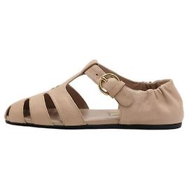 Miu Miu Sandali Fisherman da donna Lush Napa in pelle invecchiata marrone