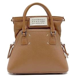 Borsa Maison Margiela 5AC in pelle marrone - Maison Martin Margiela