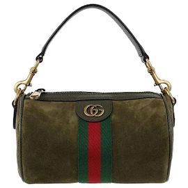 Gucci Bolsa de ombro mini Ophidia em camurça Mini Khaki não utilizada