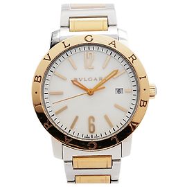 Bulgari Orologio da uomo Bvlgari Combination BB41SPG Quadrante bianco