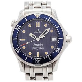 Omega Seamaster 300 Diver 2551.8 Uhr Blaues Zifferblatt