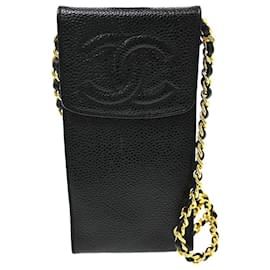 Portacellulare Chanel Vintage CC Caviar