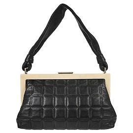 Chanel Chocolate Bar Frame Quilted Lambskin Small