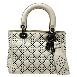 Christian Dior Supple Lady Dior Cannage Studded Lambskin Medium