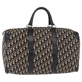 Christian Dior Convertible Boston Oblique Canvas Large