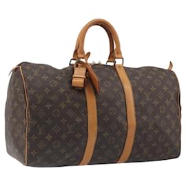 LOUIS VUITTON Monogram Keepall 45 Boston Bag M41428 LV Auth ka5780A