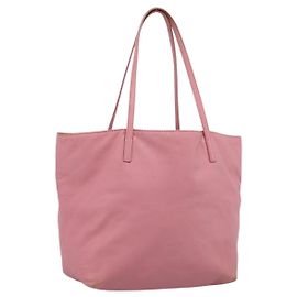 Borsa Tote LOEWE Pelle Rosa Argento Auth 198452