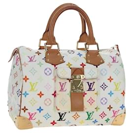 LOUIS VUITTON Monogram Multicolor Speedy 30 Tasche White Bron M92643 Auth 196338V
