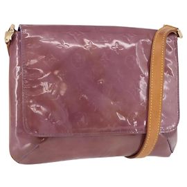 LOUIS VUITTON Monogram Vernis Thompson Street Bag Purple M91095 LV Auth BA14866