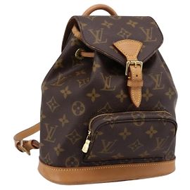 LOUIS VUITTON Monogram Montsouris PM Rucksack M51137 LV Auth 198492A