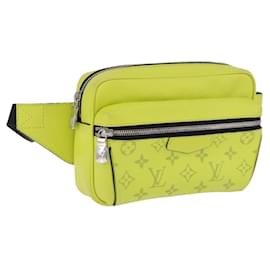 LOUIS VUITTON Taigalama Monogram Bum Bag Outdoor Jaune M30251 LV Auth BA14806M