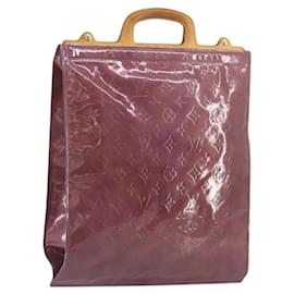 LOUIS VUITTON Monogram Vernis Stanton Hand Bag Viole M91079 LV Auth BA14859