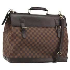 LOUIS VUITTON Damier Ebene West End PM Boston Bag 2way N41130 LV Auth bs36579A