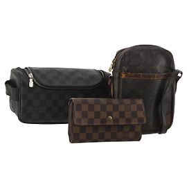 LOUIS VUITTON Borsa a tracolla Monogram Set da 3 LV Auth bs36789