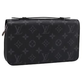 LOUIS VUITTON Monogram Eclipse Zippy XL Travel Case M61698 LV Auth 198756V