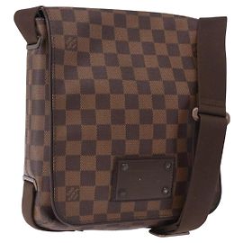 LOUIS VUITTON Damier Ebene Brooklyn PM Shoulder Bag N51210 LV Auth ep15649