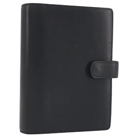 LOUIS VUITTON Nomad Agenda MM Funda de agenda negra R20478 LV Auth 197557A