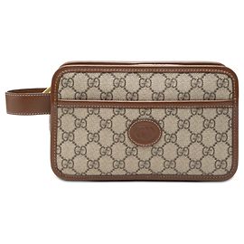 Clutch Gucci GG Supreme Interlocking G Beige