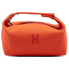 Custodia Orange Hermès Small Toile Bride A Brac