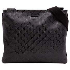 Bolso crossbody Gucci GG estampado negro