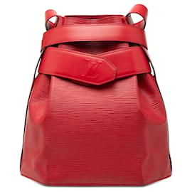 Louis Vuitton Epi Bucket Bag Schultertasche rot