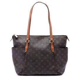 Borsa Tote Louis Vuitton Monogram Totally MM Marrone