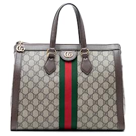 Borsa Satchel Gucci GG Supreme Ophidia Beige