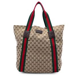 Tote Gucci GG Canvas Web Beige
