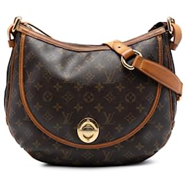 Borsa a tracolla Louis Vuitton Monogram Tulum GM Marrone